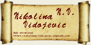 Nikolina Vidojević vizit kartica